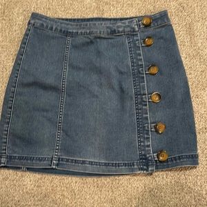 Free People Denim Skirt